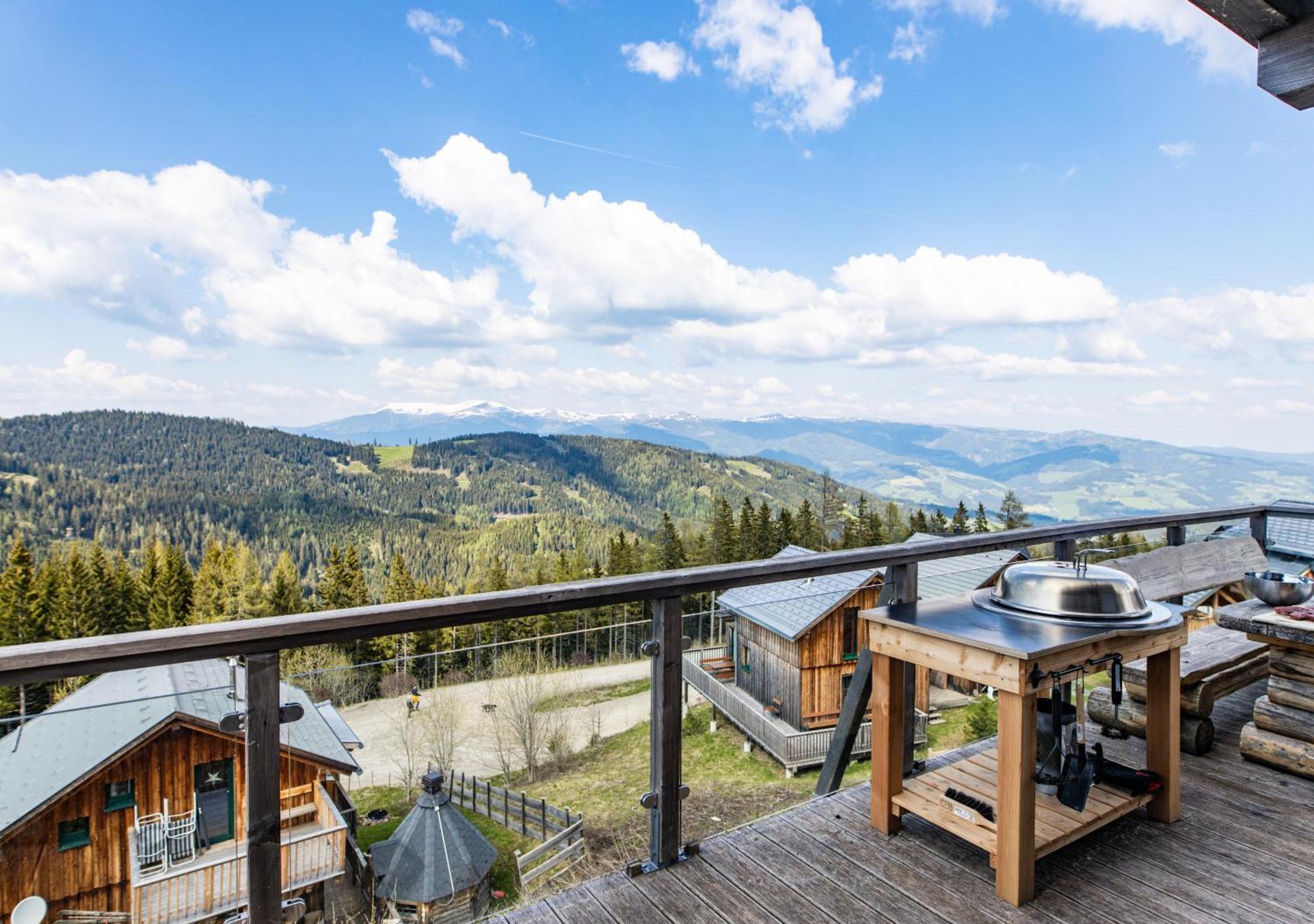 1A Chalet "Wolke" Wandern, Grillen, Wellness Im Traumhaus Wolfsbergi járás Kültér fotó