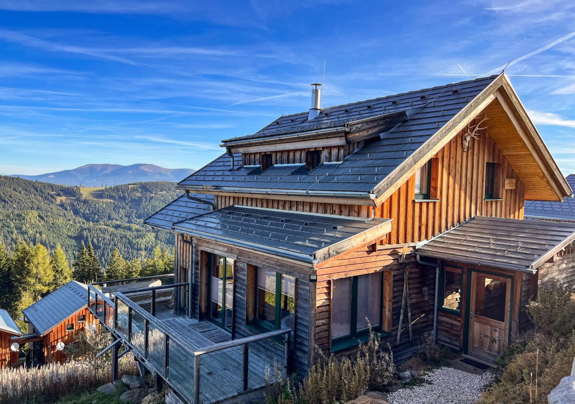 1A Chalet "Wolke" Wandern, Grillen, Wellness Im Traumhaus Wolfsbergi járás Kültér fotó