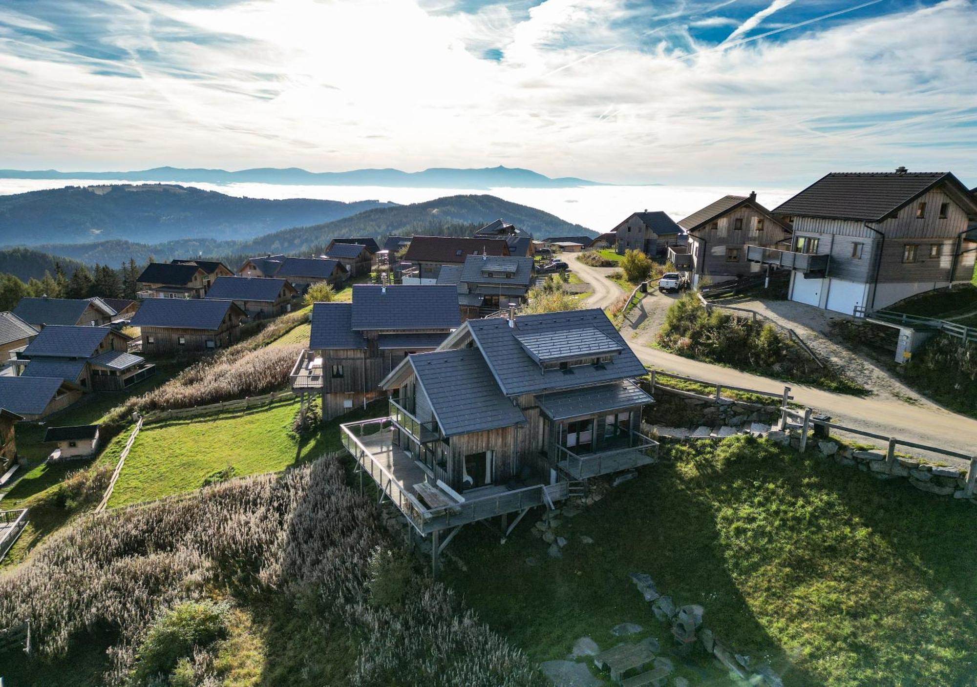 1A Chalet "Wolke" Wandern, Grillen, Wellness Im Traumhaus Wolfsbergi járás Kültér fotó